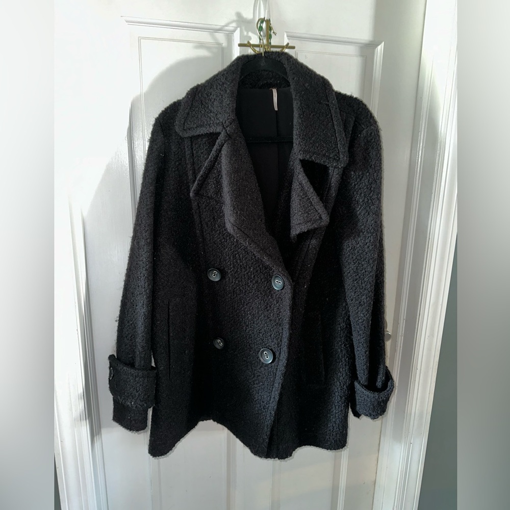 Free people black coat